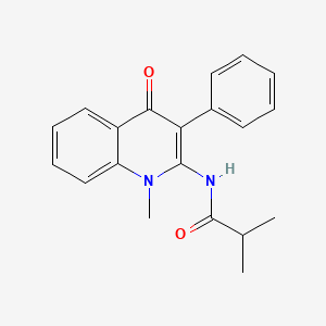 2-methyl-N-(1-methyl-4-oxo-3-phenyl-1,4-dihydroquinolin-2-yl)propanamide