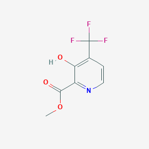 molecular formula C8H6F3NO3 B2776681 Methyl 3-hydroxy-4-(trifluoromethyl)pyridine-2-carboxylate CAS No. 1256836-97-1