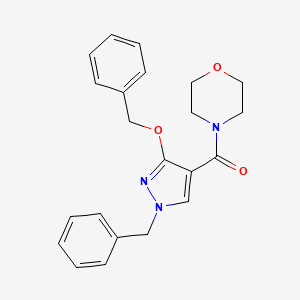 (1-benzyl-3-(benzyloxy)-1H-pyrazol-4-yl)(morpholino)methanone
