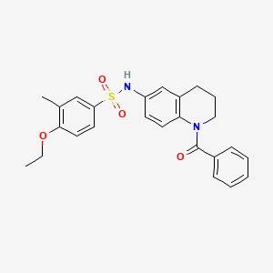 N-(1-benzoyl-1,2,3,4-tetrahydroquinolin-6-yl)-4-ethoxy-3-methylbenzenesulfonamide