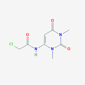molecular formula C8H10ClN3O3 B2776693 2-chloro-N-(1,3-dimethyl-2,6-dioxo-1,2,3,6-tetrahydropyrimidin-4-yl)acetamide CAS No. 379254-84-9