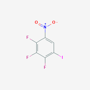 molecular formula C6HF3INO2 B2776695 1-Nitro-2,3,4-trifluoro-5-iodobenzene CAS No. 148388-75-4