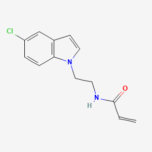 molecular formula C13H13ClN2O B2776704 N-[2-(5-Chloroindol-1-yl)ethyl]prop-2-enamide CAS No. 2196446-55-4