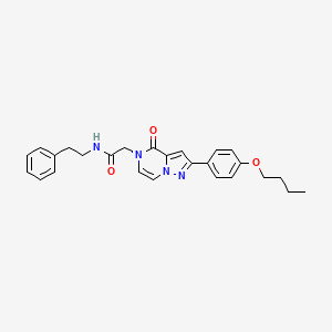 2-(2-(4-butoxyphenyl)-4-oxopyrazolo[1,5-a]pyrazin-5(4H)-yl)-N-phenethylacetamide