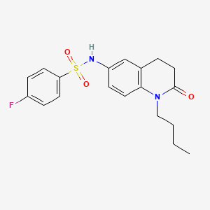 molecular formula C19H21FN2O3S B2776735 N-(1-butyl-2-oxo-1,2,3,4-tetrahydroquinolin-6-yl)-4-fluorobenzenesulfonamide CAS No. 941912-09-0
