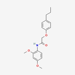 molecular formula C19H23NO4 B2776751 N-(2,4-dimethoxyphenyl)-2-(4-propylphenoxy)acetamide CAS No. 303989-57-3