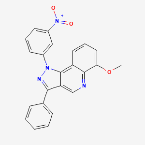 6-methoxy-1-(3-nitrophenyl)-3-phenyl-1H-pyrazolo[4,3-c]quinoline