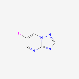 molecular formula C5H3IN4 B2776758 6-碘-[1,2,4]三唑并[1,5-a]嘧啶 CAS No. 1823909-60-9