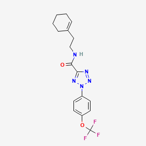 N-(2-(cyclohex-1-en-1-yl)ethyl)-2-(4-(trifluoromethoxy)phenyl)-2H-tetrazole-5-carboxamide