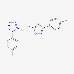 N-(4-chlorophenyl)-3-{3-[(cyclohexylmethyl)amino]-3-oxopropyl}piperidine-1-carboxamide