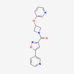 (5-(Pyridin-3-yl)isoxazol-3-yl)(3-(pyridin-3-yloxy)azetidin-1-yl)methanone