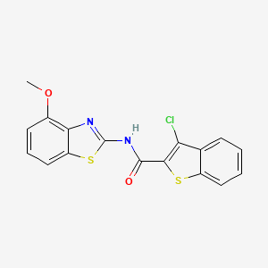 3-chloro-N-(4-methoxy-1,3-benzothiazol-2-yl)-1-benzothiophene-2-carboxamide
