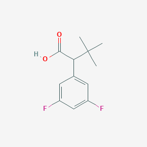 molecular formula C12H14F2O2 B2776786 2-(3,5-Difluorophenyl)-3,3-dimethylbutanoic acid CAS No. 2490418-75-0