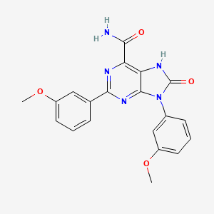 2,9-bis(3-methoxyphenyl)-8-oxo-7H-purine-6-carboxamide