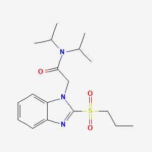 N,N-diisopropyl-2-(2-(propylsulfonyl)-1H-benzo[d]imidazol-1-yl)acetamide