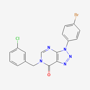 3-(4-bromophenyl)-6-(3-chlorobenzyl)-3H-[1,2,3]triazolo[4,5-d]pyrimidin-7(6H)-one