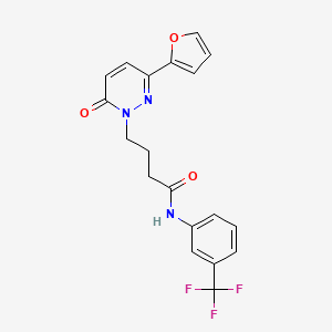 4-(3-(furan-2-yl)-6-oxopyridazin-1(6H)-yl)-N-(3-(trifluoromethyl)phenyl)butanamide