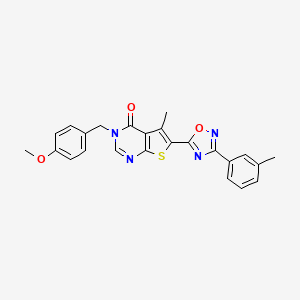 3-(4-methoxybenzyl)-5-methyl-6-[3-(3-methylphenyl)-1,2,4-oxadiazol-5-yl]thieno[2,3-d]pyrimidin-4(3H)-one