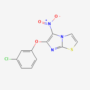 6-(3-Chlorophenoxy)-5-nitroimidazo[2,1-b][1,3]thiazole