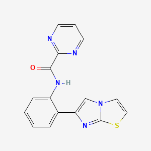 N-(2-(imidazo[2,1-b]thiazol-6-yl)phenyl)pyrimidine-2-carboxamide