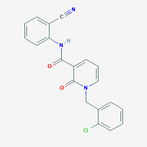 1-(2-chlorobenzyl)-N-(2-cyanophenyl)-2-oxo-1,2-dihydropyridine-3-carboxamide