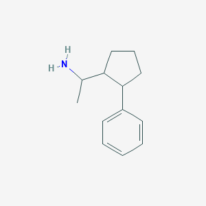 molecular formula C13H19N B2776872 1-(2-苯基环戊基)乙胺 CAS No. 1936693-17-2