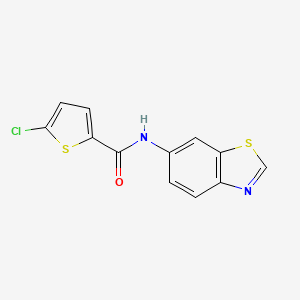 molecular formula C12H7ClN2OS2 B2776929 N-(苯并[d]噻唑-6-基)-5-氯噻吩-2-甲酰胺 CAS No. 899732-66-2