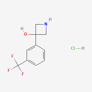 3-[3-(Trifluoromethyl)phenyl]azetidin-3-ol;hydrochloride