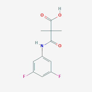 3-(3,5-Difluoroanilino)-2,2-dimethyl-3-oxopropanoic acid