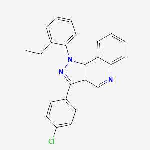 molecular formula C24H18ClN3 B2776971 3-(4-chlorophenyl)-1-(2-ethylphenyl)-1H-pyrazolo[4,3-c]quinoline CAS No. 932329-06-1