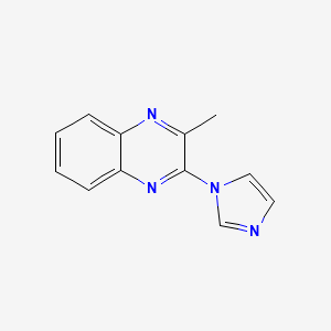 molecular formula C12H10N4 B2776975 2-(1H-imidazol-1-yl)-3-methylquinoxaline CAS No. 1275712-84-9