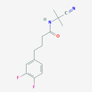 molecular formula C14H16F2N2O B2776982 N-(1-cyano-1-methylethyl)-4-(3,4-difluorophenyl)butanamide CAS No. 1428038-39-4