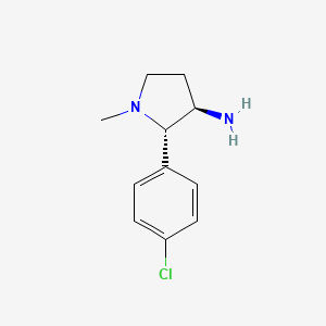 B2777005 (2S,3R)-2-(4-Chlorophenyl)-1-methylpyrrolidin-3-amine CAS No. 2219419-29-9