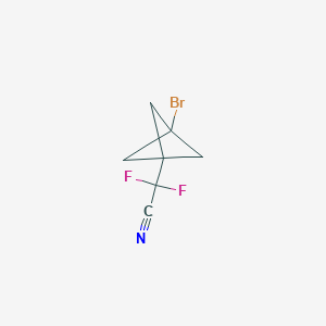 2-(3-Bromo-1-bicyclo[1.1.1]pentanyl)-2,2-difluoroacetonitrile