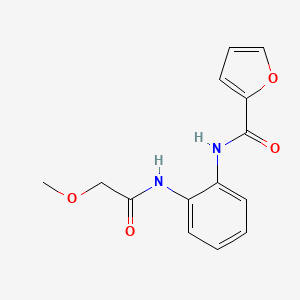 molecular formula C14H14N2O4 B2777053 N-(2-(2-甲氧基乙酰氨基)苯基)呋喃-2-甲酰胺 CAS No. 1207029-15-9