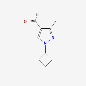 1-cyclobutyl-3-methyl-1H-pyrazole-4-carbaldehyde