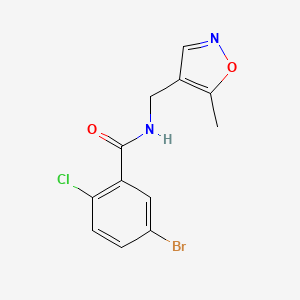 5-bromo-2-chloro-N-((5-methylisoxazol-4-yl)methyl)benzamide