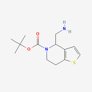 Tert-butyl 4-(aminomethyl)-6,7-dihydro-4H-thieno[3,2-c]pyridine-5-carboxylate