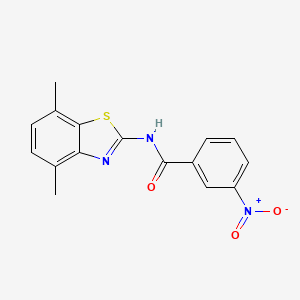 N-(4,7-dimethyl-1,3-benzothiazol-2-yl)-3-nitrobenzamide