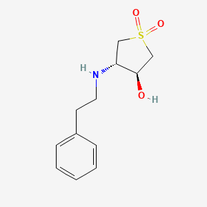 (3S,4S)-3-hydroxy-4-[(2-phenylethyl)amino]-1lambda6-thiolane-1,1-dione