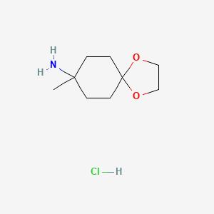 8-Methyl-1,4-dioxaspiro[4.5]decan-8-amine hydrochloride