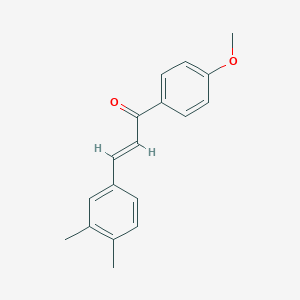 molecular formula C18H18O2 B277709 3-(3,4-Dimethylphenyl)-1-(4-methoxyphenyl)-2-propen-1-one 