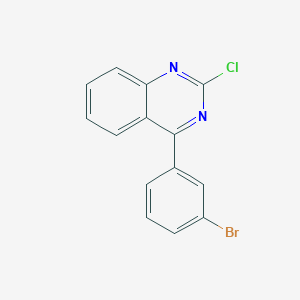 molecular formula C14H8BrClN2 B2777098 4-(3-溴苯基)-2-氯喹唑啉 CAS No. 2247102-10-7