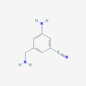 molecular formula C8H9N3 B2777101 3-Amino-5-(aminomethyl)benzonitrile CAS No. 1369924-42-4