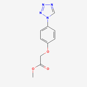 molecular formula C10H10N4O3 B2777148 methyl [4-(1H-tetrazol-1-yl)phenoxy]acetate CAS No. 727674-96-6