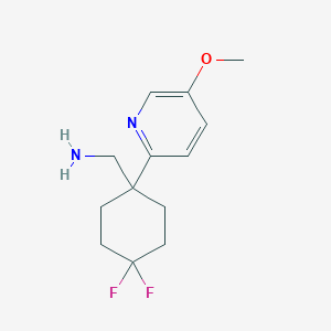 molecular formula C13H18F2N2O B2777150 [4,4-Difluoro-1-(5-methoxypyridin-2-yl)cyclohexyl]methanamine CAS No. 2228136-02-3