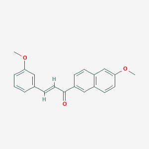 molecular formula C21H18O3 B277717 1-(6-Methoxy-2-naphthyl)-3-(3-methoxyphenyl)-2-propen-1-one 