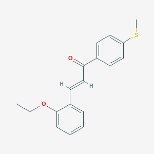 molecular formula C18H18O2S B277718 3-(2-Ethoxyphenyl)-1-[4-(methylsulfanyl)phenyl]-2-propen-1-one 