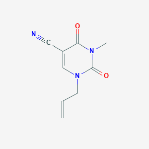 1-Allyl-3-methyl-2,4-dioxo-1,2,3,4-tetrahydro-5-pyrimidinecarbonitrile