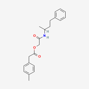 molecular formula C21H25NO3 B2777212 2-氧代-2-[(4-苯基丁-2-基)氨基]乙基(4-甲基苯基)乙酸酯 CAS No. 1797045-12-5
